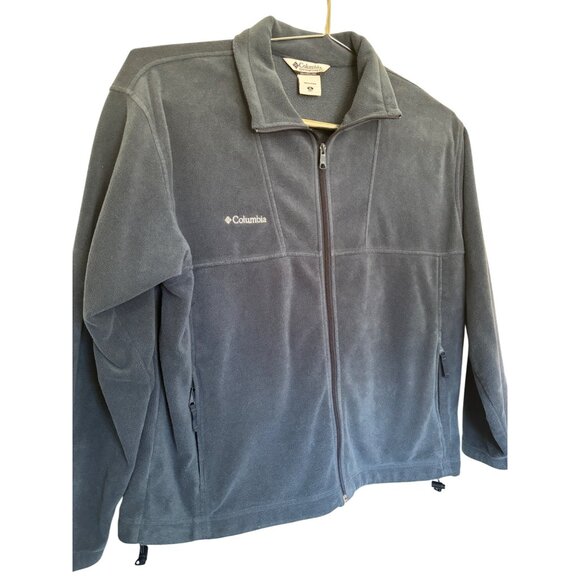 Columbia Mens Full-Zip Fleece Jacket Size XL Gray Sports Outerwear Windbreaker - Picture 1 of 5